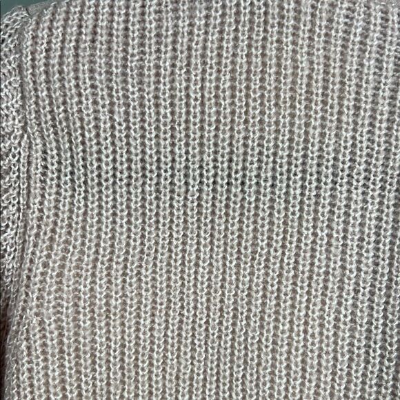 Pink Open Front Cardigan with White Trim - Picture 6 of 8